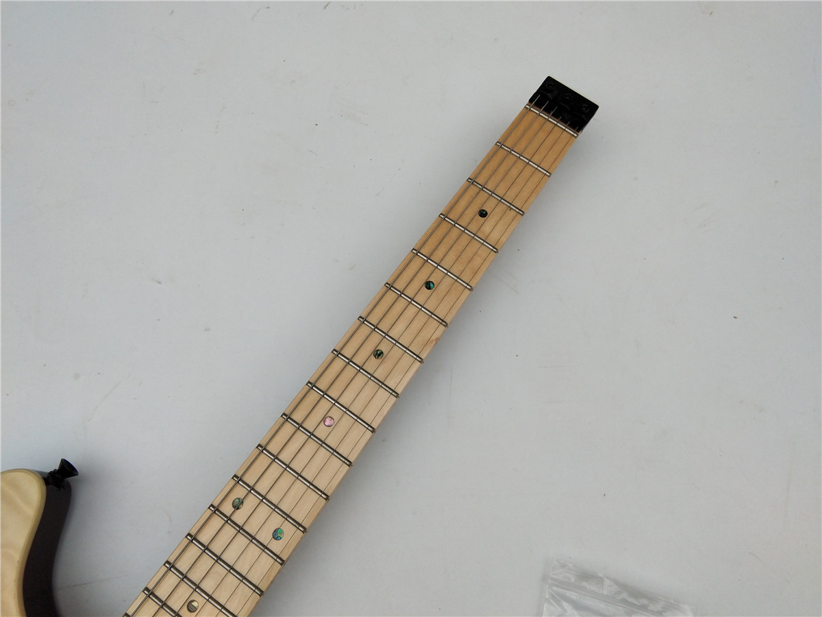 6 Strings Headless Electric Guitar,Semi Hollow Body A Style Bridge S528