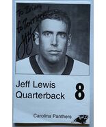 Jeff Lewis Signed Autographed 5x7 Photo - Carolina Panthers - $275.97 MXN
