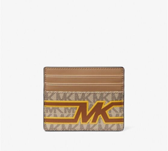 New Michael Kors Cooper Tall card case PVC with Leather Denim Multi - $28.40