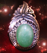 HAUNTED JADE NECKLACE TOUCH THE STONE FOR GOLDEN FORTUNE HIGHEST LIGHT MAGICK image 2