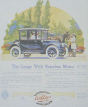 The Coupe with noiseless motor The Willys Overland Company - Framed Picture 11 x - £25.45 GBP
