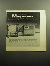 1958 Magnavox Television and Stereophonic Speakers Ad - Magnificent Magnavox - £14.54 GBP