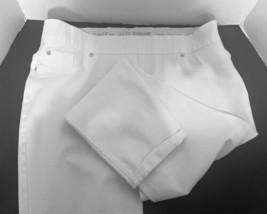 Nygard Luxe White Denim 360° Pull On Crop Pants 4 Way Stretch Size XL (1... - $21.66