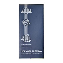 Vintage New York Thruway Road Travel Driving Highway Map 1985 - $7.91