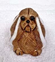 Artisania Rinconada Uruguay Carved Clay Pekinese Dog Figurine 2 3/4" Tall - $24.26