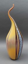 Elio Raffaeli Signed Italian Murano Abstract Art Glass Bud Vase Sculptur... - $779.99