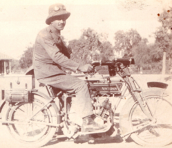 New Hudson Motorcycle WWI British Army Soldier Rppc Postcard Real Photo - £49.11 GBP