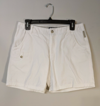 Columbia Sportswear Outdoor Summer Cotton Women&#39;s Shorts White Sz 8 5.5&quot; Inseam - £9.63 GBP