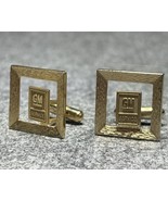Vintage General Motors Service Cufflinks Hickok USA Gold Plated 1950s-60s - $228.31 CAD