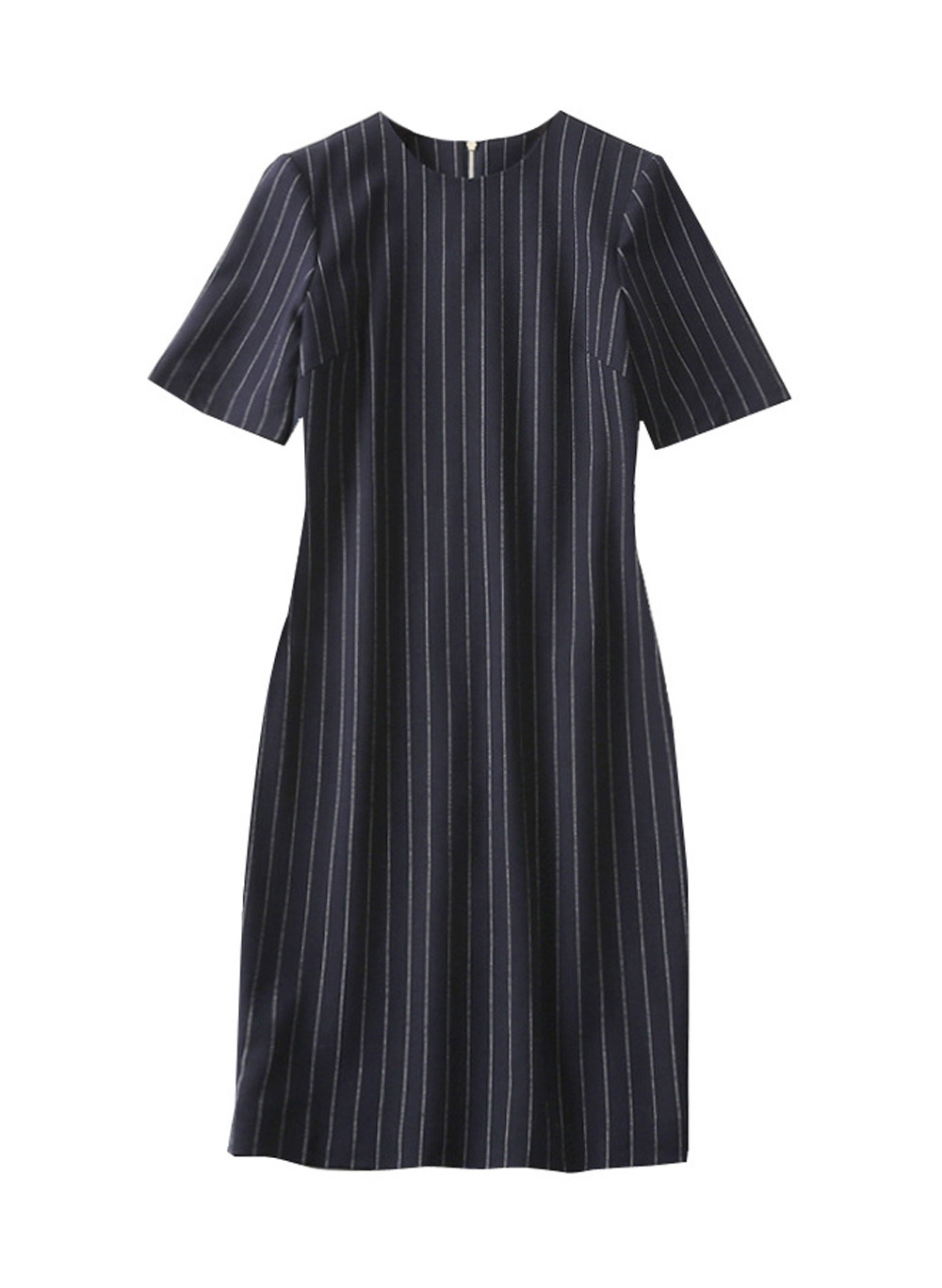 Celeb Amal Clooney Inspired Short Sleeve Black Pinstripe Sheath Dress AU 10 AUS Item image 5