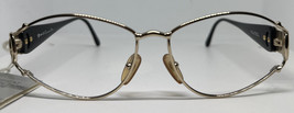 Vintage Christian Dior CD 2844 NO Lenses C. 40 Black &amp; Gold 58-16mm Austria - £119.99 GBP