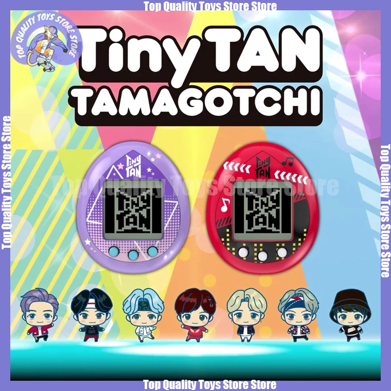 Original Bandai Tamagotchi Mini Bts Tiny Tan Anime Purple Red Interactive Game - $73.35+