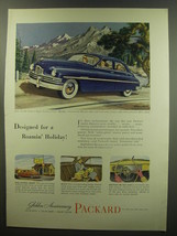 1949 Packard Eight Touring Sedan Ad - Designed for a Roamin' Holiday - $18.49