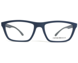 Emporio Armani Eyeglasses Frames EA 3187 5088 Grey Blue Rectangular 56-1... - $60.42