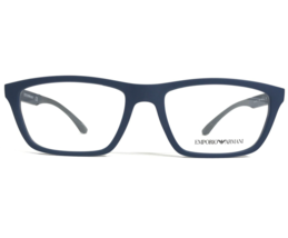 Emporio Armani Eyeglasses Frames EA 3187 5088 Grey Blue Rectangular 56-18-145 - $60.42