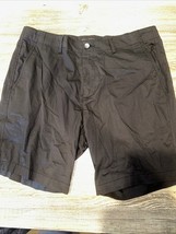 SLATE &amp; STONE Men&#39;s Jet Black Chino Shorts. Size 33 Slash Pockets. NWOT. Z - $27.71