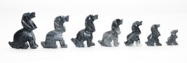 Set 7 From The Largest To The Small Dogs Beagle Small Figurine Marble Vi... - £9.25 GBP