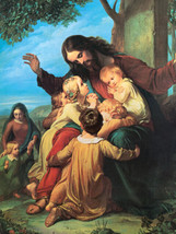 Catholic Prayers with Jesus and Children, LAMINATED, 5-Pack, 3 x 4 Inches Card - £11.91 GBP