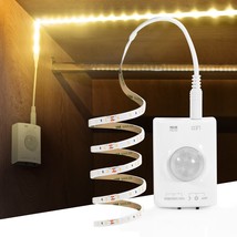 Under Cabinet Lights Rechargeable, 2M Motion Sensor Led Light Strip,3000K Warm W - £22.86 GBP