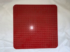 LEGO base plate Duplo Large RED 15&quot; x 15&quot; Platform 24x 24 Dots Rounded E... - $19.78 CAD