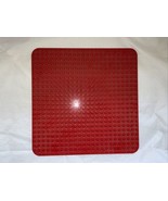 LEGO base plate Duplo Large RED 15&quot; x 15&quot; Platform 24x 24 Dots Rounded E... - $19.78 CAD