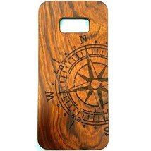 Compass Design Wood Case For Samsung S8 - £4.63 GBP