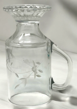 Princess House Heritage Etched Crystal Glass Irish Pedestal Coffee Mug 8 oz. image 7