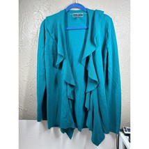 Karen Scott Petite Size Small Womens Cardigan Sweater Open Front Ruffle ... - $408.81 MXN