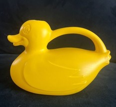 Vintage Childs Plastic Duck Watering Can Bath Toy Decor Blow Mold - $17.72