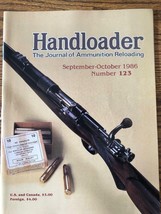 HANDLOADER AMMUNITION RELOADING JOURNAL SEPT - OCT  1986 - $6.30
