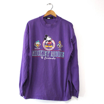 Vintage Walt Disney World Mickey Mouse Long Sleeve T Shirt XL - £36.72 GBP