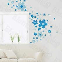 Polka Dot Flowers - Wall Decals Stickers Appliques Home Decor - £5.05 GBP