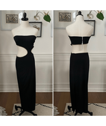 NWT Saints &amp; Secrets Cut Out Strapless Black Copper Bling M - €34,64 EUR