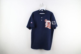 Vintage 90s Russell Athletic Mens Large Distressed Detroit Tigers Henley T-Shirt - £32.11 GBP