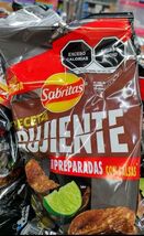 5X SABRITAS RECETA CRUJIENTE CON SALSA Y LIMON - 5 BAGS OF 41g EACH - FR... - $15.83