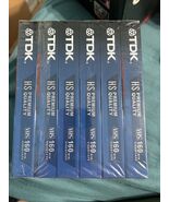 TDK T-160 8 Hrs Premium Quality HS Blank VHS Tapes NOS 6 Pack NEW &amp; SEALED - $714.10 MXN
