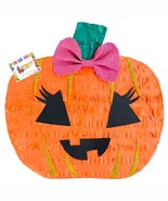 HCute Pumpkin Pinata With Glitter Bow Fall Theme Baby Shower It’s A Girl - €34,22 EUR