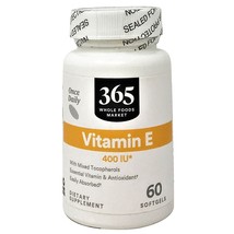 365 Whole Foods Supplements, Vitamin E, 400 IU 60 Softgels - £21.94 GBP