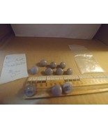 10 Lavender Purple Round Plastic Round Sewing Buttons - $6.85 CAD
