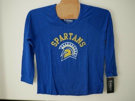 NCAA San Jose State Spartans Womens Long Sleeve Quad Fleece Shirt Sz XL NWT - £19.77 GBP