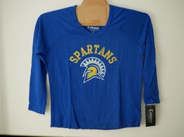 NCAA San Jose State Spartans Womens Long Sleeve Quad Fleece Shirt Sz XL NWT - £19.08 GBP