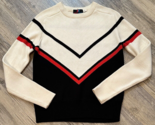 Vtg White Stag Sweater Black Red Wool Blend Action Sports NWT Winter Snow - £38.65 GBP