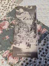 Vintage Zion National Park Utah 1961  Travel Brochure Souvenir Ephemera - £3.89 GBP