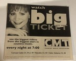 1994 CMT Big Ticket Print Ad Reba McIntyre TPA21 - $5.93