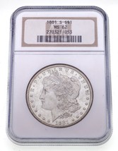 1881-S S$1 Morgan Dollar Graded by NGC as MS-62 - £80.37 GBP
