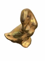 Stangl Pottery Preening Duck Figurine 22KT Gold 3 Inch By 2 Inch - $19.54