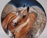 Golden Lights Horse Plate by Susie Morton - Noble and Free 1993 Danbury ... - £13.39 GBP