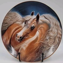 Golden Lights Horse Plate by Susie Morton - Noble and Free 1993 Danbury ... - £13.29 GBP
