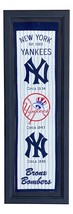 New York Yankees Framed 12x38 Wool Blend Heritage Banner - £98.80 GBP
