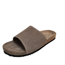 The Mens Store at Bloomingdales Mens Shoes Slide Comfort Sandals Stone Suede 10M - £72.02 GBP